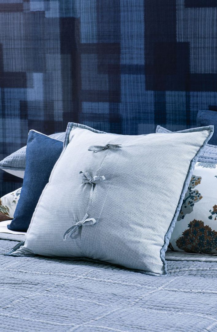 Bianca Lorenne - Quadrato  Bedspread - Pillowcase and Eurocase Sold Separately - Denim Blue image 4